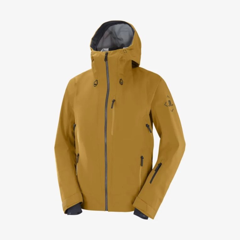 Yellow Salomon Outlaw 3L Shell Men's Ski Jackets | PH 89301U